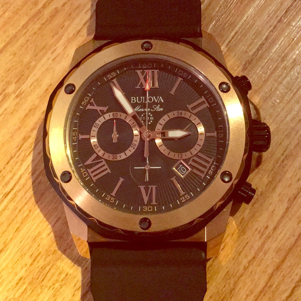 Men's luxury authentic Bulova watch